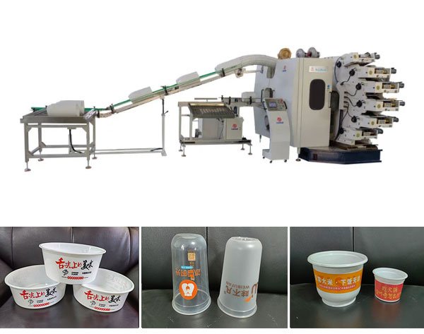 plastic bowl cup basin printing machine