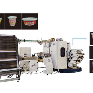 4-color plastic cup bowl printing machines