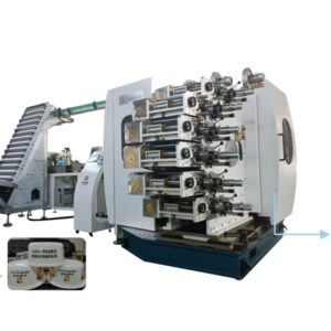 lift-type 6-color plastic cup printing machine