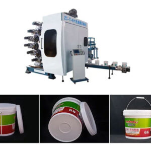 6 color plastic bucket printing machine