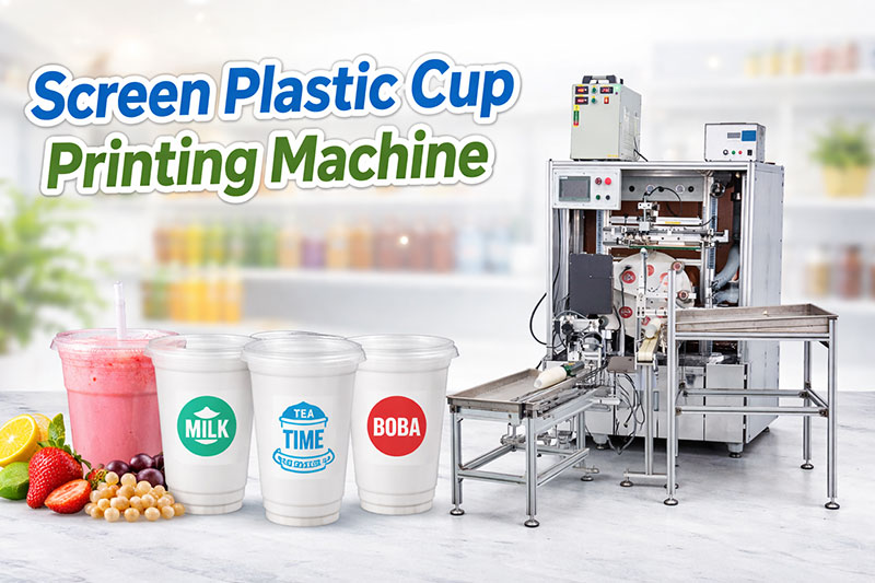 screen plastic cup printing machine